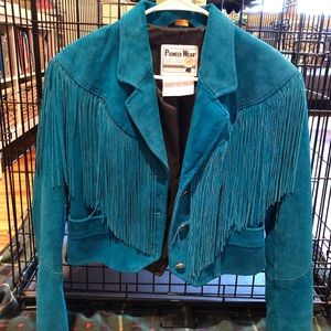 Fringe suede jacket